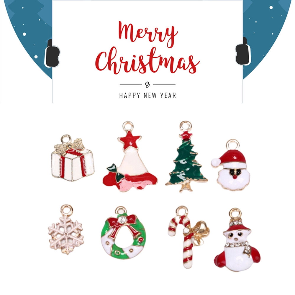 Gohope Mixed Colorful Assorted Gold Plated Christmas Charms Pendants For Jewelry Making Diy Craft Charms Bulk For Earrings Necklace Bracelet Jewelry Making Crafting 7 Walmart Canada
