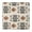 White-237, variant on Square Tablecloth Waterproof Ethnic Tribal Style, Elastic Fitted Vinyl, Backed, Reusable and Spill-Resistant for Home
