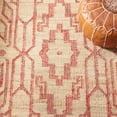 thumbnail image 6 of SAFAVIEH Natural Fiber Natalie Geometric Area Rug, Natural/Red, 6' x 6' Square, 6 of 8