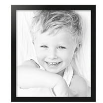 ArtToFrames 19x22 inch Black Steel Picture Frame, Black MDF Poster Frame (4639)