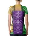 thumbnail image 2 of Mardi Gras Earn Your Beads Funny Juniors Soft T Shirt Irish Green SM, 2 of 2