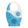thumbnail image 1 of Radio de ducha impermeable, radio AM/FM con altavoces de volumen ajustable, altavoces portátiles con gancho H, 1 of 5