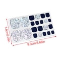 thumbnail image 2 of Toe Nail Stickers Full Nail Wraps Toenail Polish Strips Self Adhesive Toes Sticker Nail Polish Gel Toenails Stickers, 2 of 20