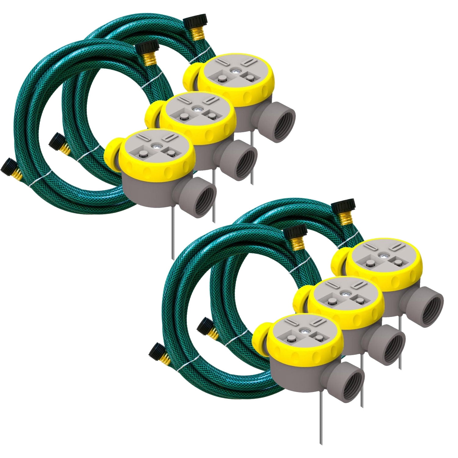 2 Pack Nelson Rainscapes Lawn Watering System 50182 Sprinkler Kit by Robert Bosch Tool Corporation-Water Gardening