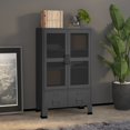 thumbnail image 1 of vidaXL Coffre de Rangement Industriel Métal Anthracite, 1 of 5