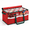 Red-128 - 3“ Ornaments, variant on Christmas Ornament Storbox With Adjustable Dividers Zippered Top Stores Up To 54 Holiday Ornaments (4 Inch) Xmas Ball Decorations