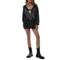 thumbnail image 3 of Y2K Oversized Gradient Skeleton Print Zipper Hoodies Women's Casual Jacket Sweatshirt, 3 of 9