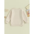 thumbnail image 5 of Elippeo 0-5Y Sisters Brother Matching Outfits 6M 12M 18M 24M 3Y 4Y 5Y Toddler Baby Letter Print Long Sleeve Crewneck Sweatshirt Clothes, 5 of 10