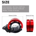 thumbnail image 3 of Bicycle Bell 2PCS Aluminum Alloy Innovative Bicycle Bell with Loud Sound Bicycle Handlebar Compatible with 22.2-24mm for Mountain Bike Road Bike, 3 of 5