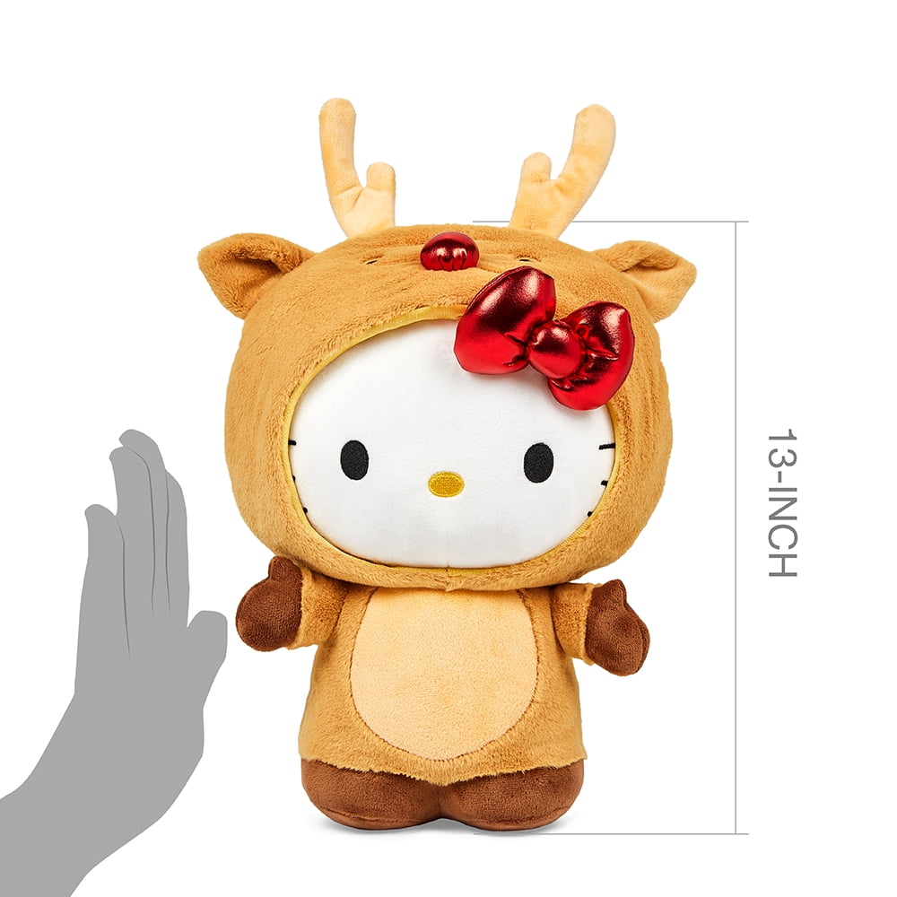Kidrobot Sanrio Interactive Plush 13" Hello Kitty Reindeer Plush Toy
