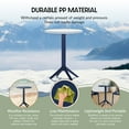 thumbnail image 4 of WestinTrends Playa 23.5" Outdoor Polypropylene Resin Round Patio Bistro Dining Table for 2, Navy Blue, 4 of 6