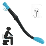 Toilet Aid for Wiping, 15.6" Long Reach Self Wipe Assist Tool with One-Touch Release, Hygiene Aid for Seniors, Pregnancy & Limited Mobility