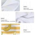 thumbnail image 5 of SKYSONIC Banana Yellow Striped Hanging Hand Towels with Hanging Loop, Hand Towels Soft Thick Dish Cloth Hand Towels for Kitchen Bathroom, with Hanging Loop, 12"x17", 5 of 6