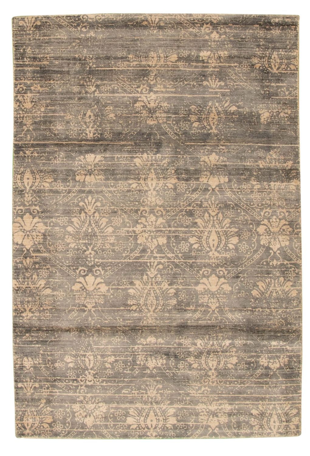 ECARPETGALLERY 5'0" x 7'4"  Transitional Galleria Hand Loomed Area Rug for Living Room, Dining Room and Bedroom in Grey