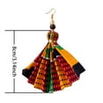 thumbnail image 2 of XIAOHUAGUA African Earrings for Women Trendy Large Black History Month Earrings Ankara Earring Dangle for Women, 2 of 5