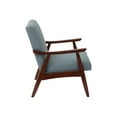 thumbnail image 3 of Davis Chair in Klein Sea Blue Fabric with Medium Espresso Frame, 3 of 4
