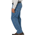 thumbnail image 4 of Blue Mountain FMB-1503 Men's Relaxed Fit Denim Utility Jeans, Medium Wash,S38x34, 4 of 5