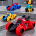 thumbnail image 3 of Yannianjz Toys Under $5, 4Pcs Rotating Stunt Drilling TankToyCar, 360° Spinning Battle Vehicle, Plastic Mini Race Car forKidsBoysGirlsBirthday Gift, 3 of 9