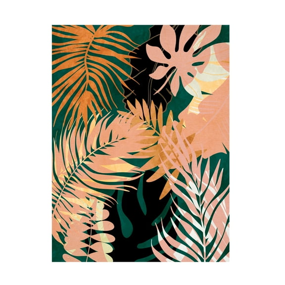 Trademark Fine Art Ana Rut Bre Leaves 27 Canvas Wall Art