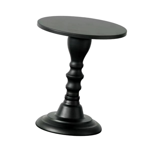 Soporte para tartas, centro de mesa redondo para postres, para recepción negro 20x24cm