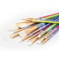 thumbnail image 4 of Hello Hobby - 15pc White Taklon Variety Craft Brush Set, 4 of 7