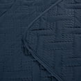 thumbnail image 4 of NT Bay Full/Queen Quilt Set Navy Bedspread, 3 Piece Microfiber Lightweight Bed Quilted Coverlet- Basket Weave Pattern, 4 of 5