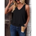 thumbnail image 4 of 2024 Womens Fashion Tank Tops Spring Summer Clothes Casual V Neck Sleeveless Loose Fit Outfit Cute Cami Shirts, 4 of 7