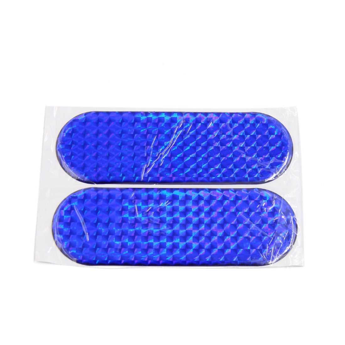 4Pcs Blue Reflective Safety Warning Self-adhesive Tape Sticker 12 x 4cm ...