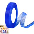 thumbnail image 2 of Royal Blue Sheer Organza Ribbon 0.59 Inch x 50 Yards, Lightweight Tulle Chiffon Ribbon Roll for Wedding Bouquets, Gift Wrapping, Invitations, Party Decor and Crafts, 2 of 3