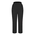 thumbnail image 5 of Clean Cotton Linen Capri Pants for Women Elastic Waisted Palazzo Pants Straight Wide Leg Causal Trousers Side Button Slacks Baggy Capris Dressy Work Outfits, 5 of 6