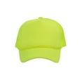 thumbnail image 2 of Top Headwear Men's Blank Rope Trucker Foam Mesh Plain Neon Yellow, 2 of 2