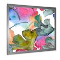 thumbnail image 2 of Designart 'Abstract Ginkgo Biloba Leaf Foliage' Traditional Framed Art Print, 2 of 4