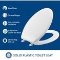 BEMIS 1900SS 000 Commercial Heavy Duty Closed Front Toilet Seat with