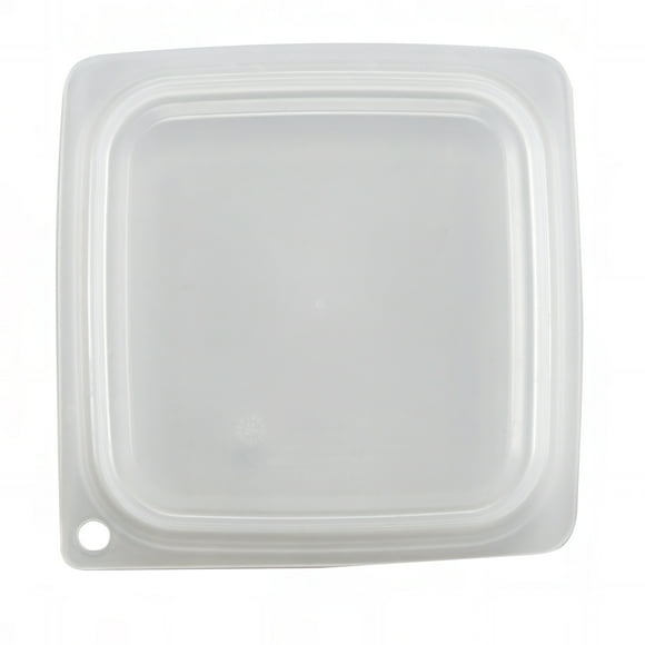 Cambro SFC1FPPP190 CamSquare® Cover for 1/2 & 1 qt Containers, Polyethylene, Translucent- Case of 6