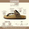 thumbnail image 3 of Cushionaire Libby Braided Cork Footbed Summer Sandals for Women with Adjustable Buckle and Arch Support, 3 of 25