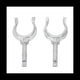 thumbnail image 1 of 2 Uds. Cerradura de de Aluminio Rowlock Premium Marine Row Boat Balsa de Agua Kayak Canoa Lock Rowlock Montaje Lateral, 1 of 5