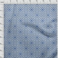 thumbnail image 4 of oneOone Cotton Poplin Medium Blue Fabric Geometric Craft Projects Decor Fabric Printed By The Yard 42 Inch Wide, 4 of 4