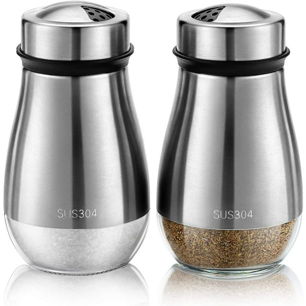 Salt and Pepper Shakers Set Salt Shaker with Adjustable Pour Holes