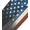 Red Flag 2, variant on DISPATCH 4.8" Folding US Flag Pocket Knife with Clip, 3Cr Drop point Blade, Alumium Handle with Black White American Flag Pattern,Liner Lock, Unility Knife with Glass Breaker & Rope Cutter