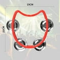 thumbnail image 4 of 20pcs Plastique Tambourin Instruments de Musique, Mini Tambourins à Main, percussion Rythmique Partie Mus, 4 of 5