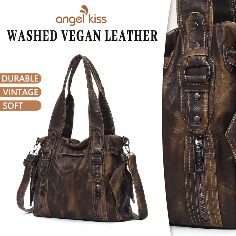Angel Kiss Purses for Women Vegan Leather wallet and Handbags Crossbody Purses Hobo Purses Tote Satchel Handbags