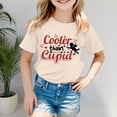 thumbnail image 2 of Bainana Girls Fashion Casual Short Sleeve T Shirt With Letter Print Round Neck Pullover Tee Top Toddler Teen Kids Summer School Holiday Playwear Beige Size 6-7 Years, 2 of 5