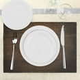 thumbnail image 2 of Ambesonne Wooden Print Place Mats Set of 4, Antique Timber Vintage, Standard Size, Chestnut and Brown, 2 of 5
