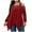 Wine, variant on Scyoekwg Plus Size Tunic Tops for Women Round Neck Sequin Irregular Hem Blouse Top Long Sleeve Tops for Women Trendy Tshirt Loose Solid Color Dressy Casual Blouses (Black,XXL)