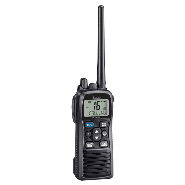 ICOM M73 PLUS HANDHELD VHF 6W MARINE RADIO WITH ACTIVE NOISE