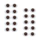 thumbnail image 3 of Feelfreeau - Juego de 20 piezas de 0,4 x 0,5 pulgadas, de ojos simulados para muñecas, accesorio de forma ovalada Marrón Macarena Globos oculares de simulación, 3 of 8