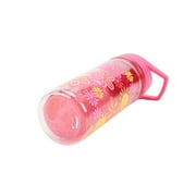 Your Zone 14 oz Flower Double Wall Insulated Plastic Water Bottle with Lid and Straw
