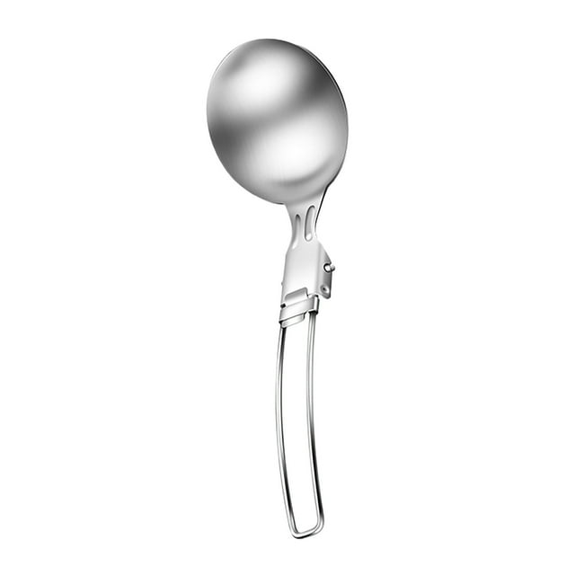 Stainless Steel Camping Cooking Utensils - Foldable Handle, Heat - Resistant, Non - Stick - Spatula, Turner, Colander, Spoon - Portable for Outdoor Adventures