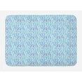 thumbnail image 1 of Botany Bath Mat, Watercolor Nature Pattern with Leafy Branch in Aqua Color Platte, Plush Bathroom Decor Mat with Non Slip Backing, 29.5" X 17.5", Violet Blue Aqua, by Ambesonne, 1 of 2