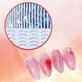 thumbnail image 1 of dianhelloya Nail Strip Sticker Self Adhesive Ultra-Thin Non-Fading Strong Stickiness Decorative Attractive Colorful Easy-peel Nail Art Adhesive Sticker White D, 1 of 8